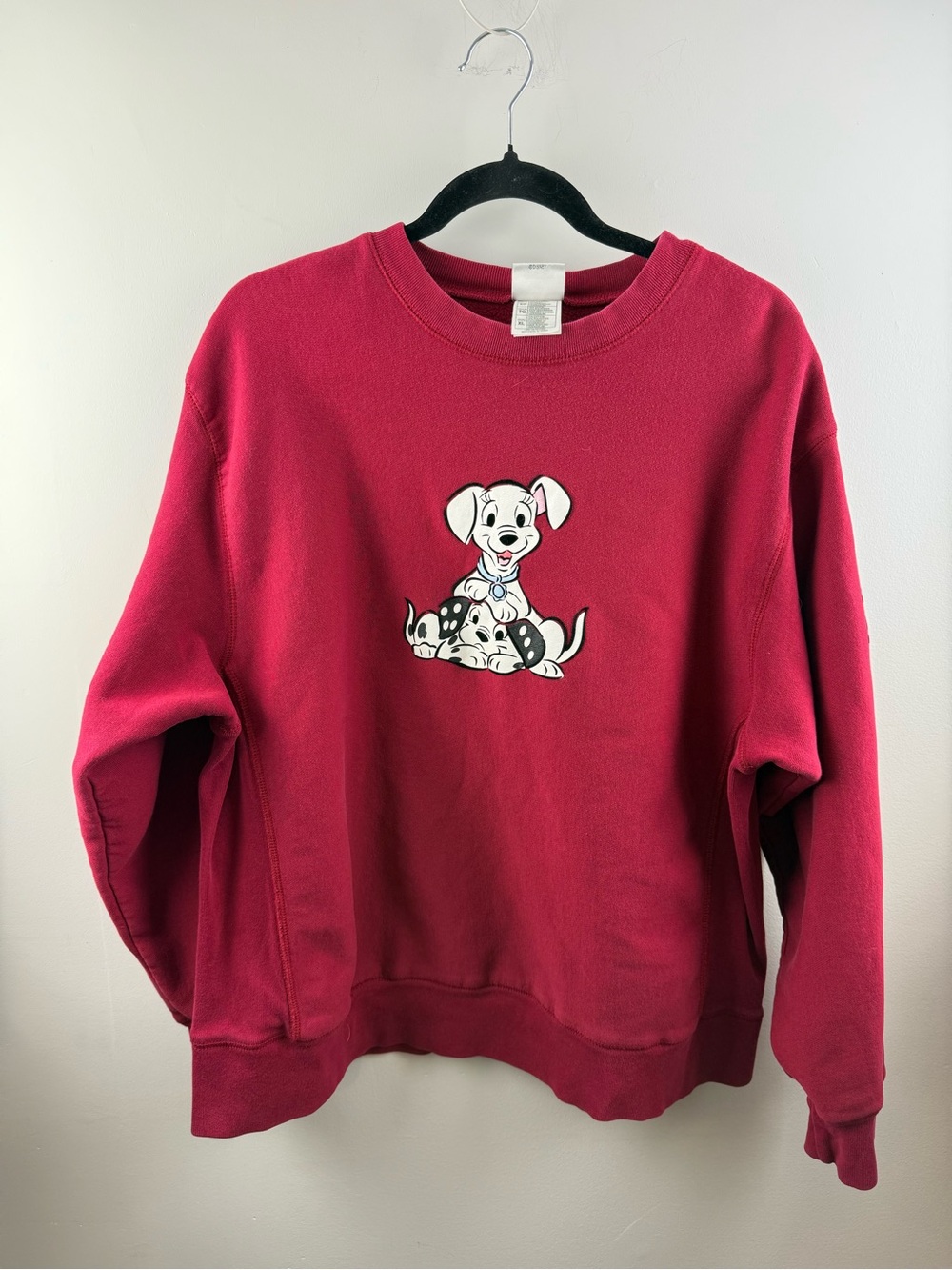Vintage Disney Store 102 Dalmatians Embroidered Crewneck Sweatshirt Unisex XL